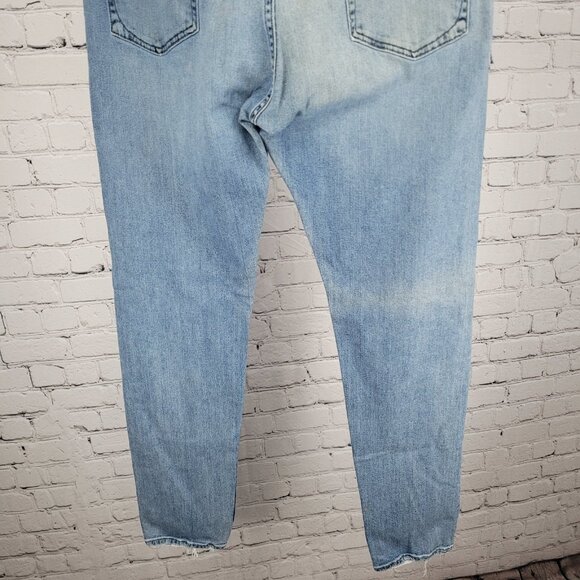 Rag & Bone Blue Denim Fit 2 Slim Straight Distressed Stretch Jeans 34x32 - Picture 13 of 16